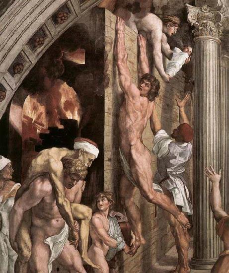 RAFFAELLO Sanzio The Fire in the Borgo oil painting picture